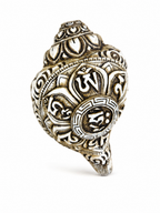 Nepalese Carved Conch Shell Horn / Shankha