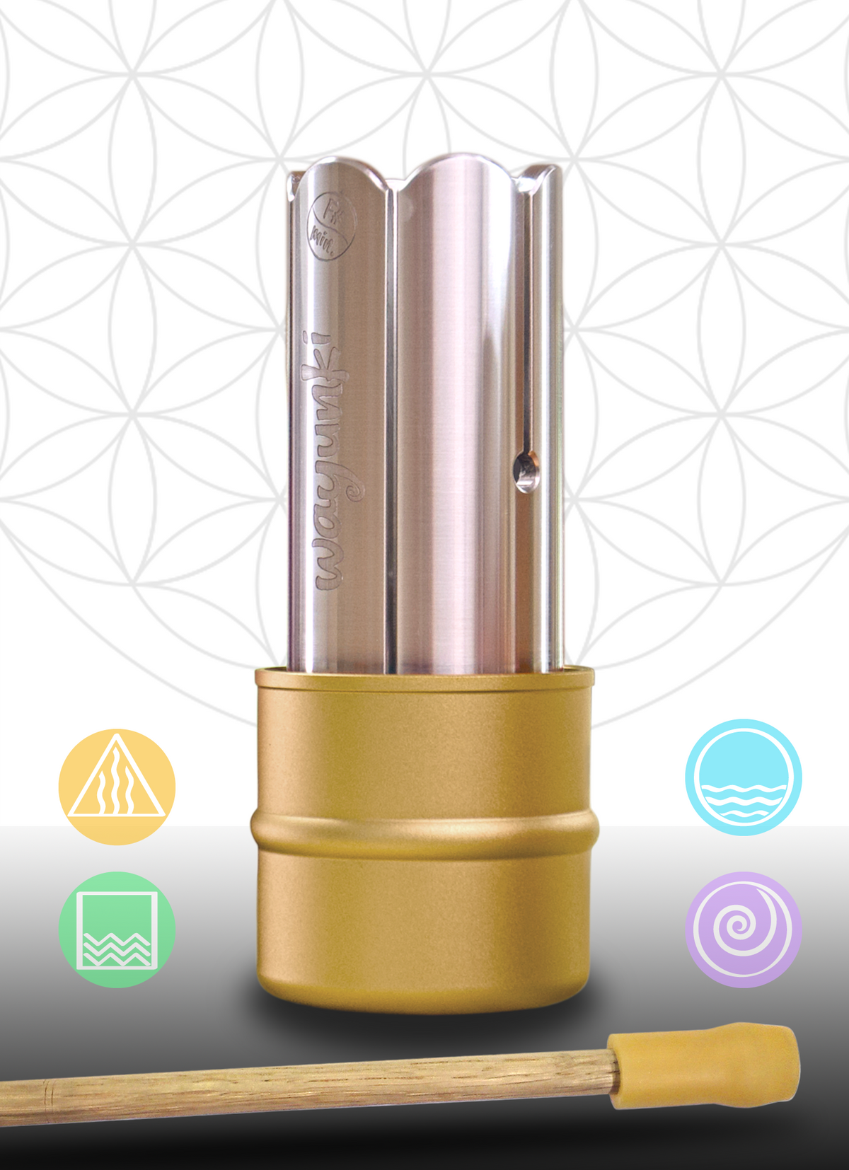 Wayunki Set - with Case, Stick and Chime